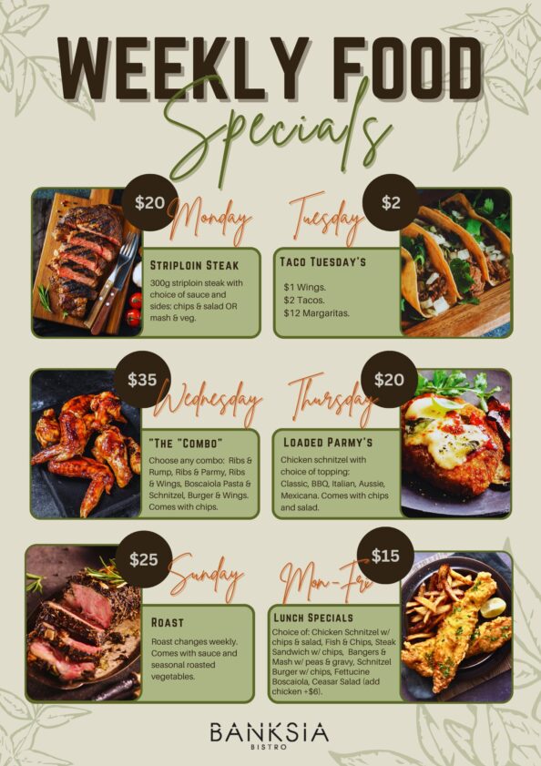 WEEKLY FOOD SPECIALS (10)